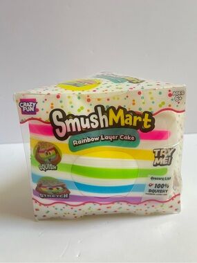 SmushMart Rainbow Layer Cake Squishy Toy - Multi